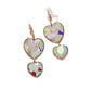 Gold Crystal Stone Double Heart Link Dropdown Earrings are expertly crafted with intricate details that will add a touch of sophistication to any outfit. The sparkling crystal stones and unique heart link design make these earrings a perfect addition to any jewelry collection. Elevate your style with these stunning earrings.