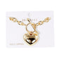 Gold Gold Dipped Metal Heart Charm Toggle Bracelet adds a touch of sophistication to any outfit. Made with high-quality materials, it features a delicate heart charm and a easy-to-use toggle closure. Upgrade your jewelry collection with this timeless piece. 