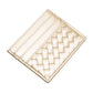 Gold Faux Leather Basket Weave Card Holder Wallet boasts a stylish basket weave design. Made from durable materials, it can securely hold multiple cards and cash while keeping a slim profile. Perfect for those looking for a sophisticated and functional accessory.