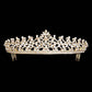 Gold Marquise Round Stone Embellished Princess Tiara, this awesome princess tiara will make you the ultimate royal beauty and make you absolutely stand out to receive the best compliments on special occasions. It perfectly adds luxe to your outfit and makes you more gorgeous. It's easy to put on & off and durable. The stunning hair accessory is really beautiful, Pretty, and lightweight. 