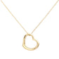 Metal Heart Cut out Pendant Necklace - Gold - Necklaces