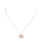 Pave heart pendant necklace - Necklaces