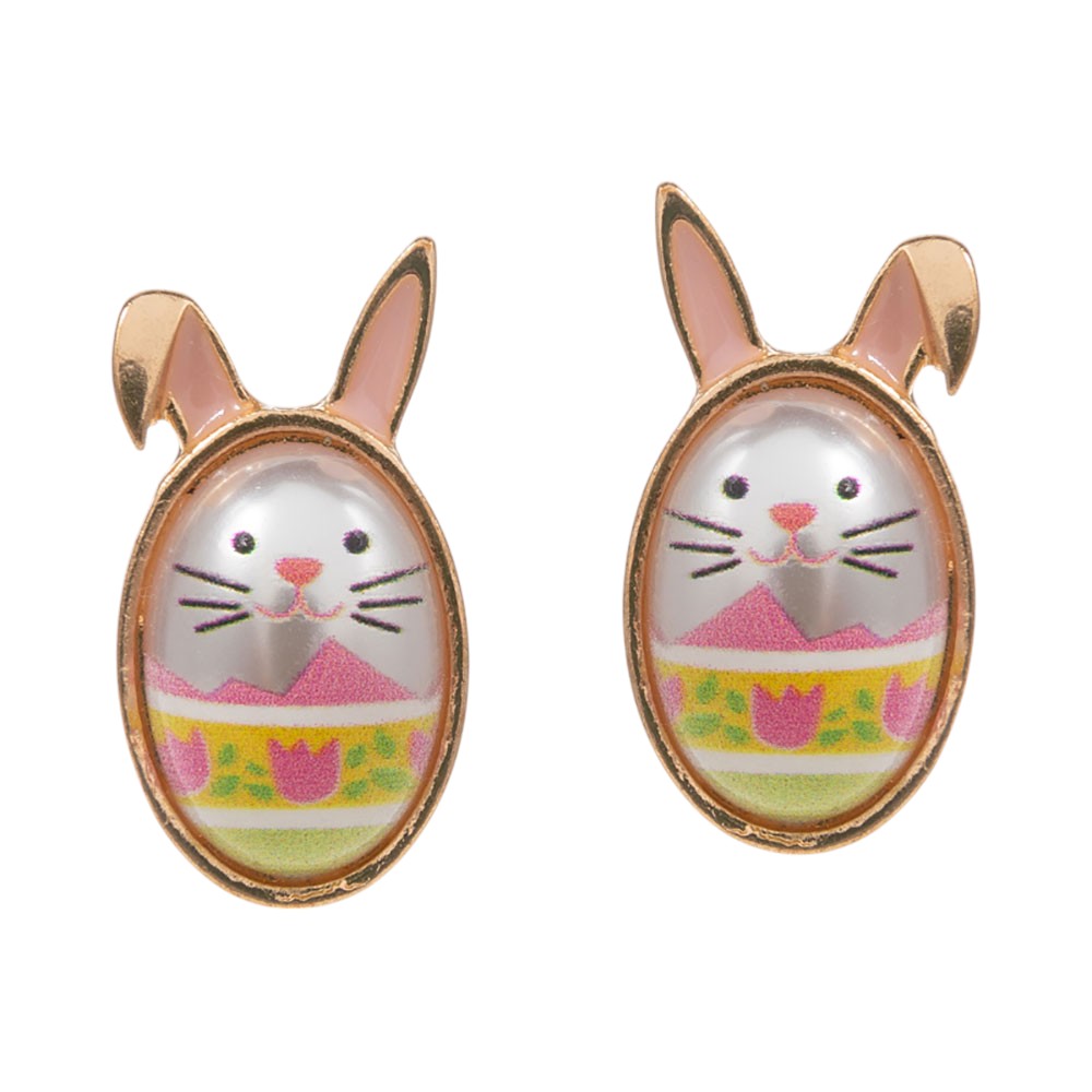 Gold Pearl Easter Bunny Stud Earrings are a must-have for any springtime occasion. Made with high-quality pearls, they add a touch of sophistication to any outfit. Their unique bunny design makes them a perfect accessory for Easter festivities. Elevate your look with these exquisite earrings. 