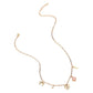 Gold Pink Heart Bow Pearl Quatrefoil Cross Charm Station Paperclip Chain Necklace is a timeless addition to any jewelry collection. The delicate details of the heart-shaped charm and pearl quatrefoil cross add a touch of sophistication to any outfit. The sturdy paperclip chain ensures durability and easy wear. Perfect for any occasion, it's a must-have for every fashion-forward individual.
