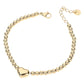 Gold SECRET BOX_Stainless Steel Heart Pointed Ball Beaded Bracelet is handcrafted with durable stainless steel and features a heart-shaped charm and pointed ball beads. The perfect accessory for any outfit, this bracelet is sure to add a touch of elegance and style.