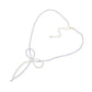 Gold SECRET BOX_Stone Pointed Faceted Beaded Bow Necklace is expertly crafted with precision and style. The pointed faceted beads create a unique and eye-catching design, while the delicate bow adds a touch of elegance. Perfect for adding a sophisticated touch to any outfit.