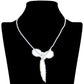 Gold SECRET BOX_Stone Pointed Faceted Beaded Bow Necklace is expertly crafted with precision and style. The pointed faceted beads create a unique and eye-catching design, while the delicate bow adds a touch of elegance. Perfect for adding a sophisticated touch to any outfit.