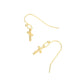 Gold Secret Box 14K Gold Dipped Metal Cross Dangle Earrings, are beautiful jewelry that fits your lifestyle, adding a pop of pretty color. Enhance your attire with these vibrant artisanal earrings to show off your fun trendsetting style. Great gift idea for your Wife, Mom, or any family member.