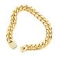 Gold Stainless Steel CZ Embellished Metal Chain Link Bracelet offers a sleek and stylish accessory for any outfit. Made with high-quality stainless steel, this bracelet is durable and resistant to tarnishing. The CZ embellishments add a touch of elegance, making it perfect for any occasion.