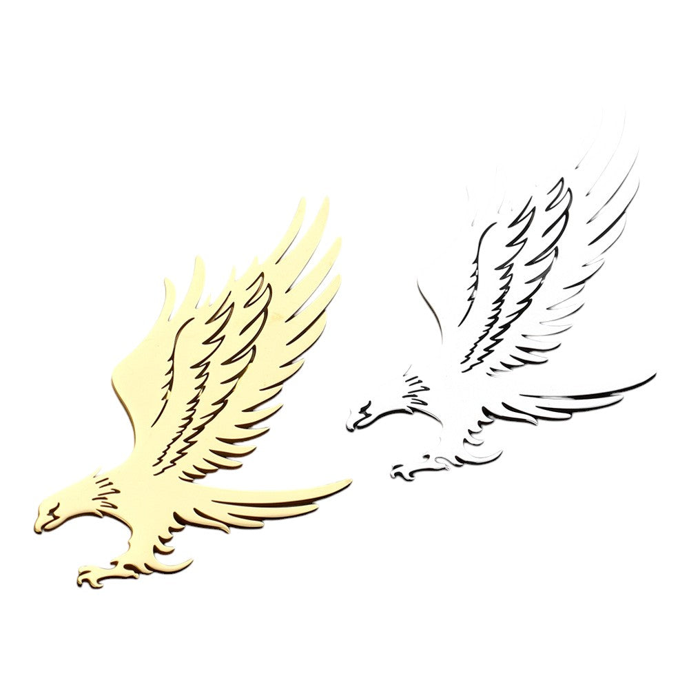 Gold Stainless Steel Cutout Eagle Pin Brooch features a sleek and durable design. Crafted from high-quality stainless steel, it offers an elegant and long-lasting accessory for any outfit. The cutout eagle design adds a touch of sophistication and showcases your passion for nature and wildlife. Elevate your style with this versatile and statement-making piece.