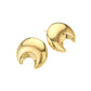 Gold Stainless Steel Dome Crescent Earrings offer a sleek and modern touch to any outfit. Made with durable stainless steel, they are both stylish and long-lasting. The unique crescent shape adds a subtle, yet eye-catching detail. An elegant addition to any jewelry collection.