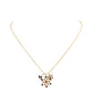 Gold Trendy Stone Embellished Snowflake Pendant Necklace, is beautifully designed with a snowflake theme that will make a glowing touch on everyone. Fabulous fashion and sleek style add a pop of pretty color to your attire. Perfect gift accessory for especially Christmas to your friends, family, and the persons you love.