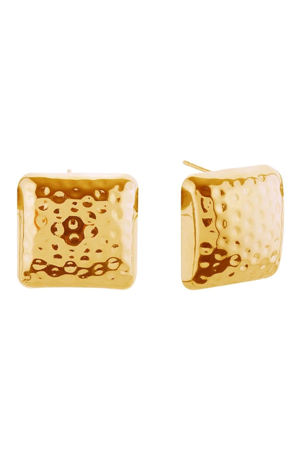 Gold Delicate 14K biscuit post earrings featuring a timeless design with a 2.2cm diameter. Crafted from hypoallergenic brass, these earrings are perfect for sensitive skin and everyday wear. Lead and nickel compliant for peace of mind. The secure post backing ensures comfortable, all-day wearability. A versatile addition to any jewelry collection.