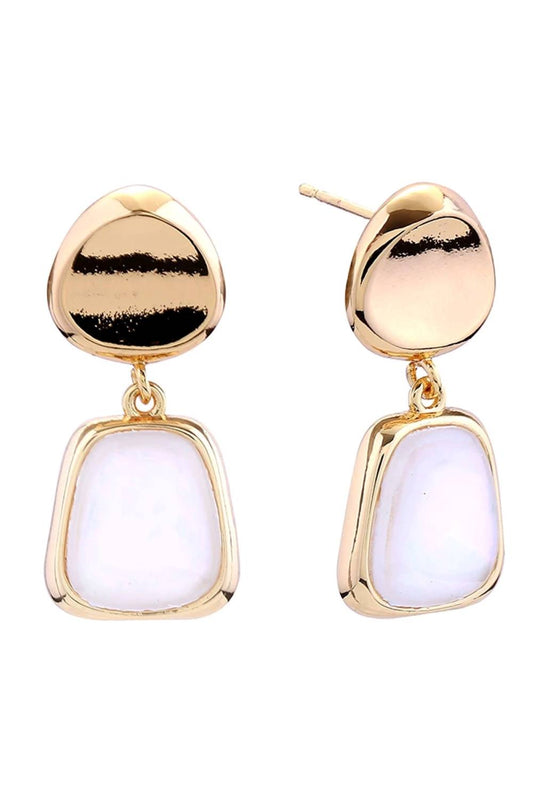 Gold Elegant heart-shaped post earrings crafted in brass with a luxurious 14K gold or white gold dip finish. Each earring features sparkling cubic zirconia pavé detailing for a sophisticated, eye-catching look. Measuring 1.5cm in diameter, these hypoallergenic studs are perfect for sensitive ears and comply with lead and nickel safety standards. Expertly made in Korea, they're an ideal everyday accessory or thoughtful gift.