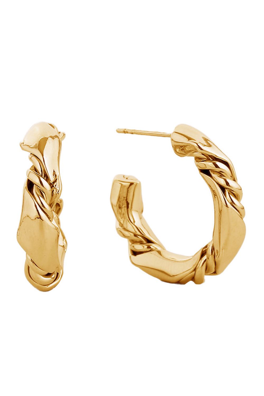 Gold Elegant post hoop earrings crafted from hypoallergenic brass with a luxurious 14K gold or white gold dip finish. These timeless hoops feature a comfortable 2.54cm diameter, perfect for everyday wear or special occasions. Lead and nickel compliant, making them safe for sensitive skin. The secure post backing ensures stability throughout the day while the precious metal coating adds a touch of sophistication to any look.