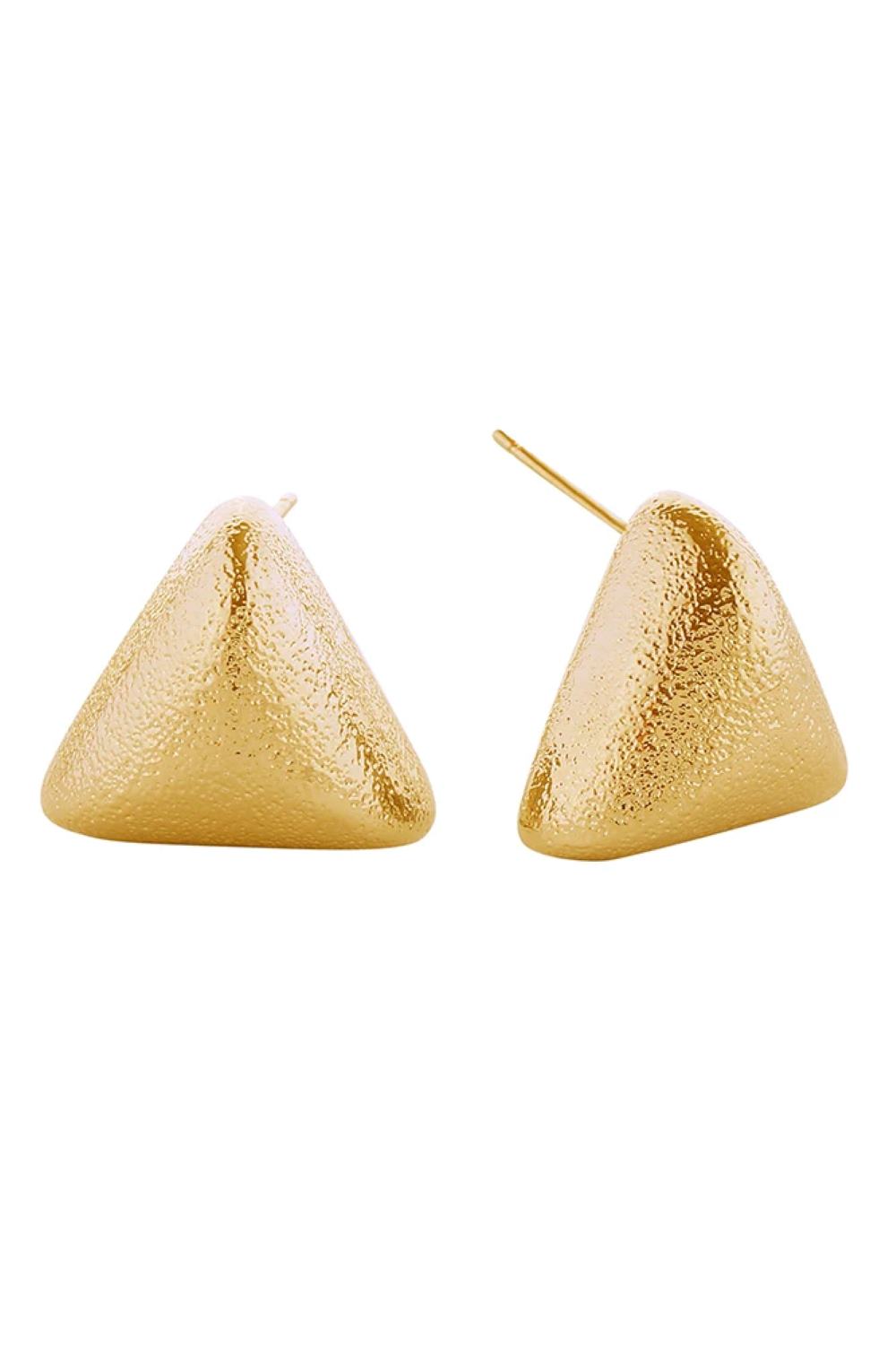 Gold Elevate your everyday look with these charming 14K Glitter Texture Star Post Earrings. Crafted from hypoallergenic brass, they're perfect for sensitive skin and compliant with lead and nickel standards for peace of mind. The delicate glitter texture catches light beautifully, while the classic star design adds a touch of celestial elegance.