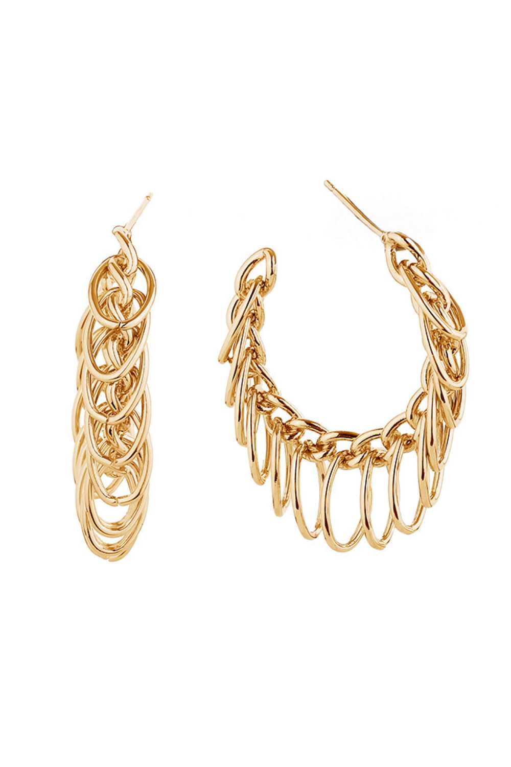 Gold Elegant post hoop earrings with a luxurious 14K gold or white gold dip finish. Crafted from hypoallergenic brass, these 3cm diameter hoops are perfect for everyday wear and sensitive skin. Lead and nickel compliant for peace of mind. Timeless style meets comfort in this versatile accessory.