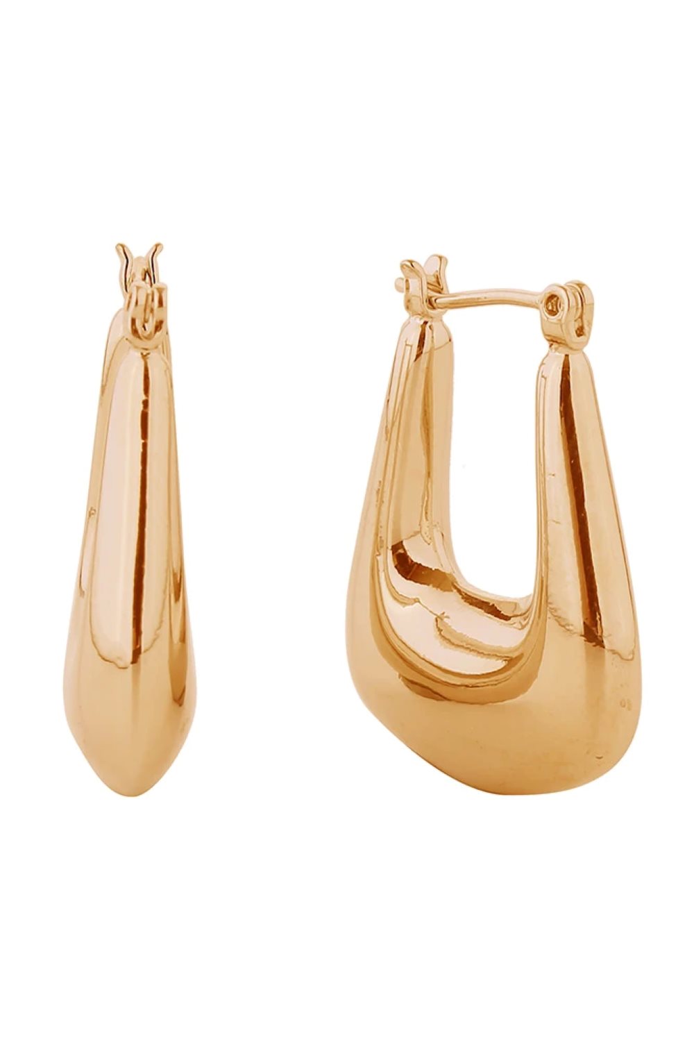 Gold Elevate your everyday look with these stunning 14K Gold/White Gold Dipped Puffy Square Pincatch Earrings. Crafted from hypoallergenic brass and made in Korea, these earrings combine luxury with comfort. Measuring 2.5cm in diameter, they offer the perfect balance of presence and wearability. Lead and nickel compliant, they're safe for sensitive skin. The puffy square design adds dimension and modern sophistication to any outfit, from casual to formal occasions.