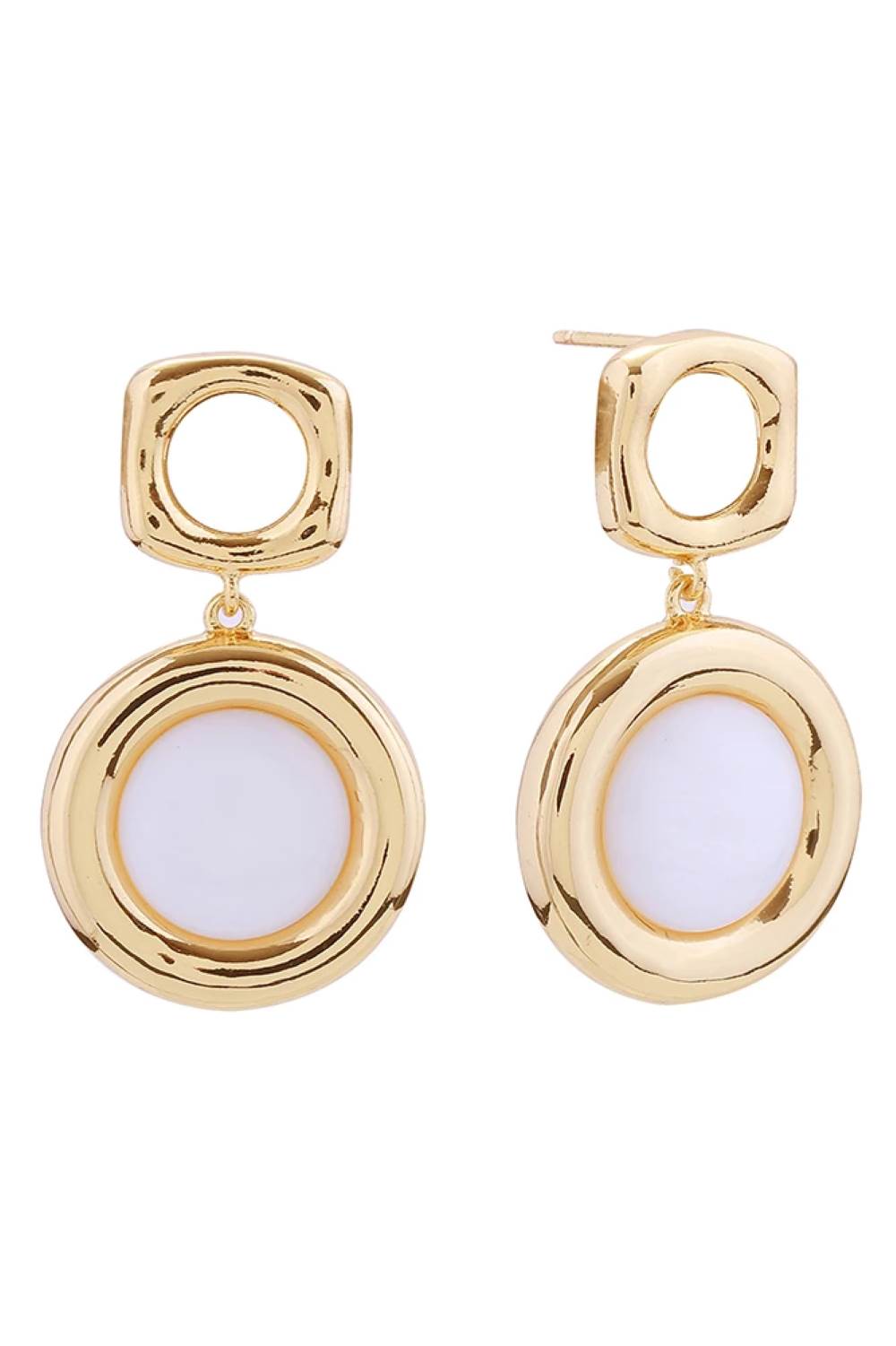 Gold Elegant bow-shaped post earrings featuring lustrous pearl drops, crafted in 14K gold or white gold plating. Each earring measures 3cm in diameter and combines brass with pearl and cubic zirconia accents for timeless sophistication. Hypoallergenic construction ensures comfortable all-day wear, while lead and nickel compliance guarantees safety for sensitive skin. Expertly made in Korea with attention to quality craftsmanship.
