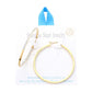Gold 18K Gold Dipped Stainless Steel 2 Inch Inside Out Rhinestone Hoop Pin Catch Earrings feature a 2 inch diameter and Rhinestone accents. The Pin Catch design provides secure and comfortable wear. The durable Stainless Steel material with a Gold finish adds a touch of elegance to any outfit. 