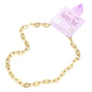 Gold 18K Gold Dipped Stainless Steel Handmade Chain Necklace is crafted with 18K gold dipped stainless steel, giving it a durable and luxurious finish. Its delicate design is perfect for any occasion and will surely elevate any outfit. Enjoy the benefits of a high-quality, handmade piece of jewelry that will last for years to come. 