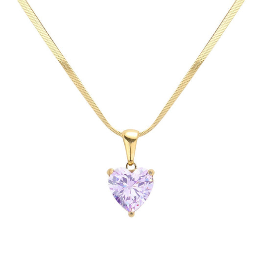 Gold 18K Gold Dipped Stainless Steel CZ Heart Pendant Necklace is a timeless piece that combines durability and elegance. This necklace is Made of high-quality materials and features a stunning CZ heart pendant that sparkles from every angle. Add a touch of sophistication to any outfit with this beautiful necklace. 