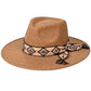 C.C Aztec Trim Band Vegan Felt Panama Hat