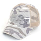 C.C AMERICAN FLAG EMBROIDERY CAMO BASEBALL CAP - Heather Dark Gray - BASEBALL CAP