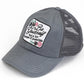 C.C BE YOURSELF Patch Criss-cross Pony Cap - Grey - Pony Cap