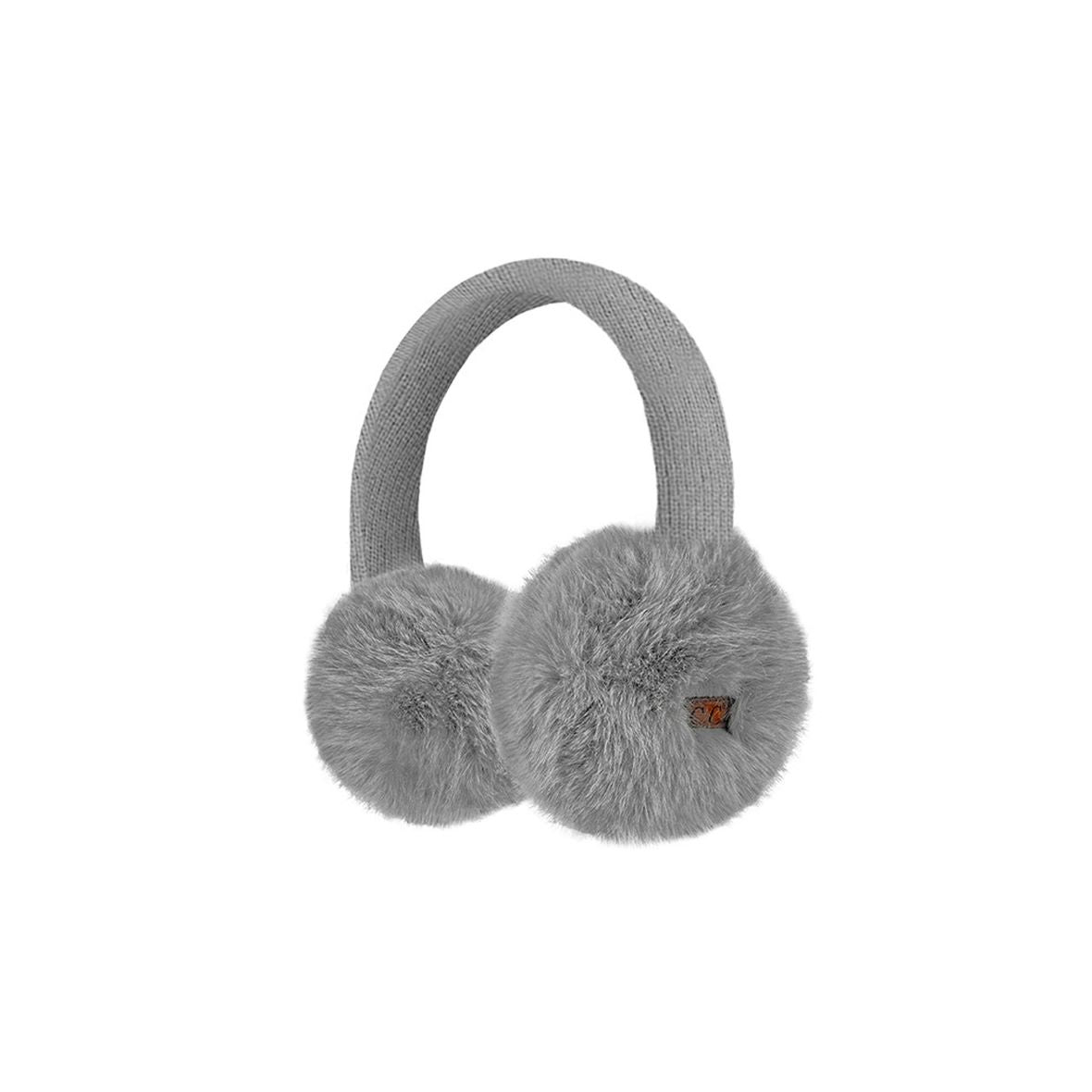 Gray Stay warm in style with the C.C Faux Mink Fur Knitted Earmuff Ear Warmer, featuring ultra-soft faux mink fur for cosy comfort in cold weather. Made from 100% polyester with an adjustable band and one-size fit, it offers a snug, comfortable feel perfect for everyday winter wear.