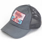 C.C SUNSHINE & LAKE TIME Patch Pony Cap - Grey - Pony Cap