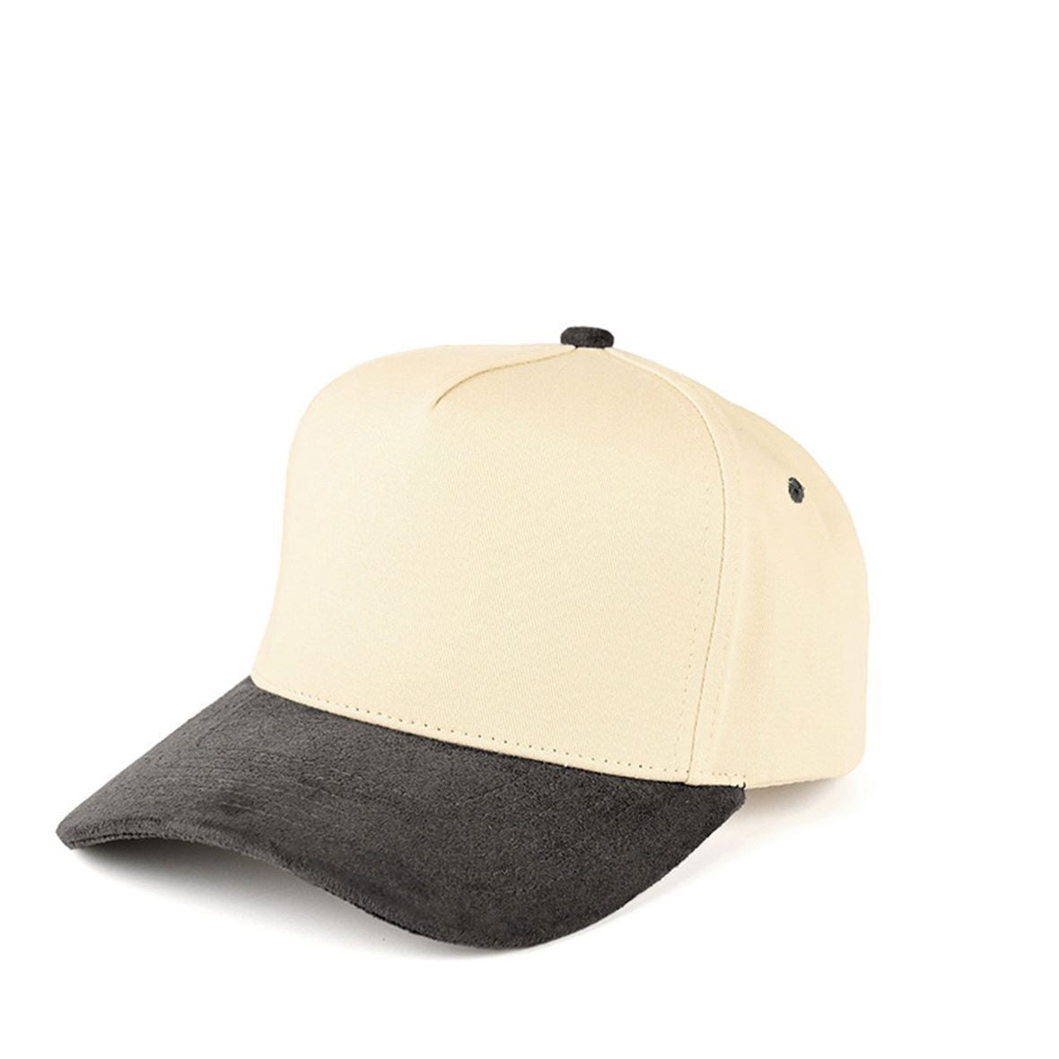 Gray Elevate your casual style with the C.C Suede Bill two-tone trucker snapback, featuring a sleek suede brim for a modern, premium look. With its adjustable snapback closure and breathable mesh back, this baseball cap delivers a comfortable, customizable fit for everyday wear.