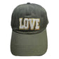Gray Love Message Baseball Cap, this stylish cap is made from lightweight yet durable fabric for all-day comfort. Its adjustable closure ensures the perfect fit and the classic six-panel design with breathable eyelets keeps you feeling cool. Celebrate your love with this stylish cap!