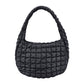Gray Quilted Puffer Shoulder Crossbody Bag, Stay warm and stylish with this bag. Made of durable material, it is insulated to keep you cozy in the coldest conditions. The shoulder straps make it comfortable and convenient to carry, so you can bring everything you need with ease. Perfect for gifting on every occasion.
