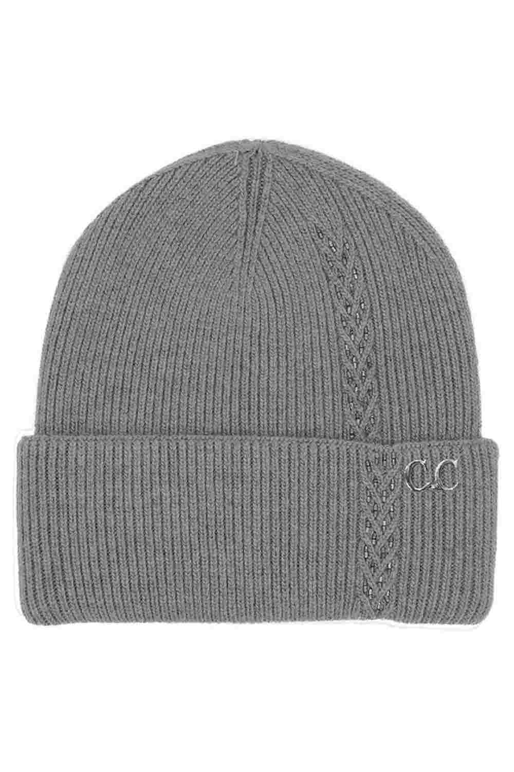 Gray C.C Bead Embellishments Angora Cuff Beanie showcases a soft angora knit finished with delicate bead detailing for a stylish touch of sparkle. Designed with a cozy cuff and stretch fit, it keeps you warm and comfortable while elevating your winter look effortlessly.