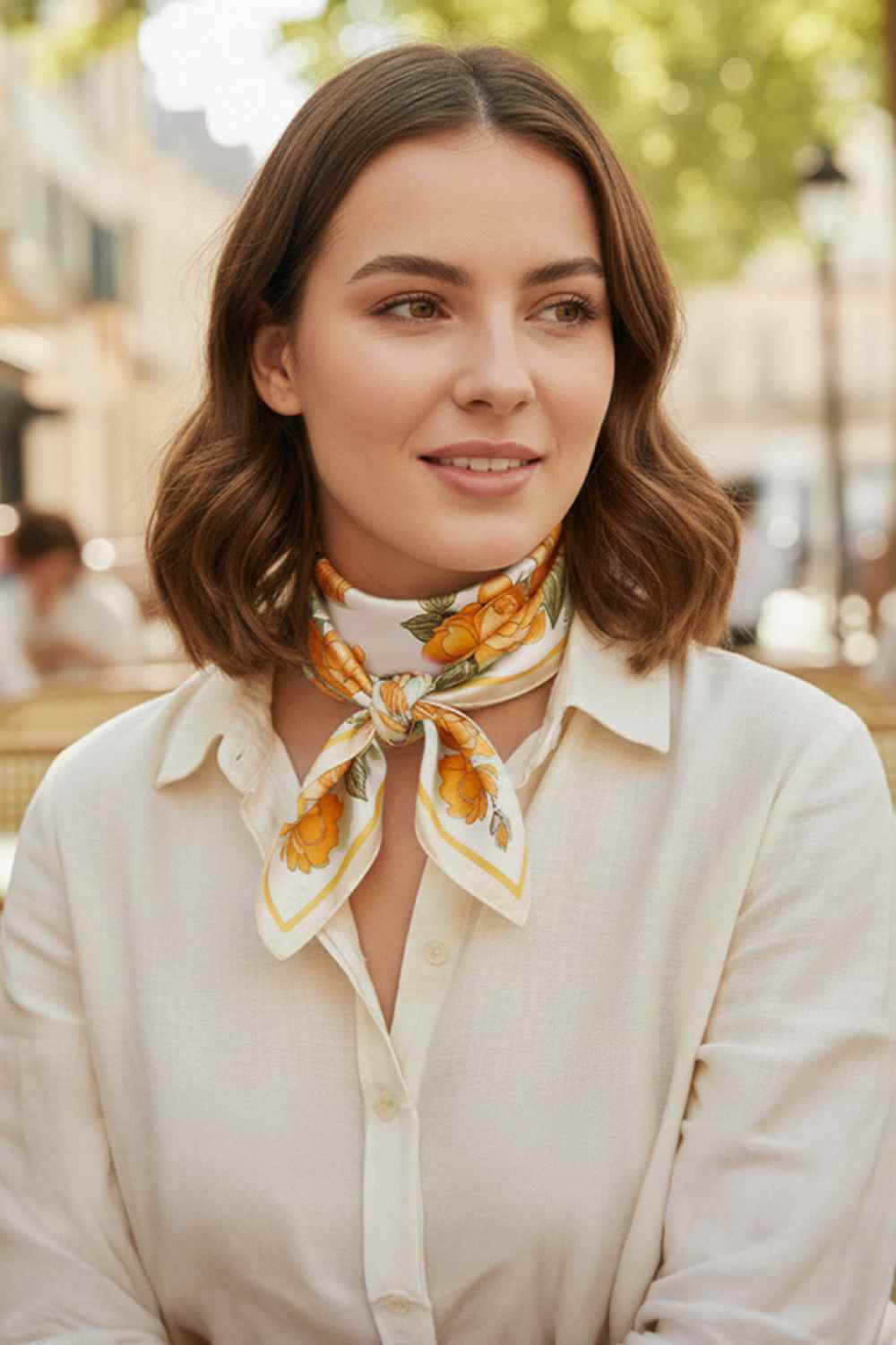 Gray Elevate your accessory collection with this elegant rose floral print bandana scarf. Crafted from 100% lightweight polyester, it drapes beautifully and feels silky soft against your skin. The generous 27.5" x 27.5" square design offers versatile styling options wear it as a headscarf, neck wrap, or tie it to your bag for a pop of color. Perfect for any season, this timeless floral pattern adds sophistication to casual and dressed-up looks alike.