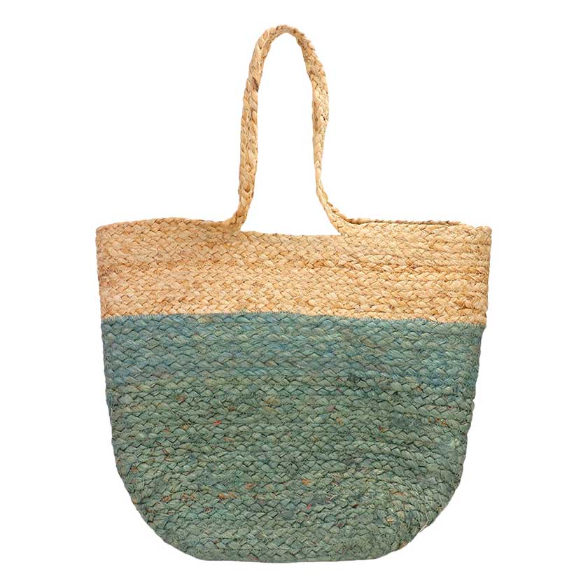 Green Beautiful Woven Tote Bag, this tote bag is versatile enough for wearing throughout the week. Simple and leisurely, elegant and fashionable, suitable for women of all ages, and lightweight to carry around all day. The interior has enough capacity for keys, phones, cards, sunglasses, purses, lipsticks, books, and water bottles. This woven tote bag can hold up all your daily necessities. 