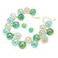 Grren chunky iridescent ball beaded necklace elevates any outfit with its unique and eye-catching design. The perfectly placed beads create a glamorous and statement-making accessory. Crafted with quality materials, this necklace is a must-have for any fashion enthusiast. 