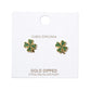 Green Cubic Zirconia Clover Stud Earrings, Upgrade your jewelry collection. These expertly crafted earrings feature high-quality cubic zirconia stones, giving them a stunning sparkle. The clover shape adds a touch of elegance to any outfit, making them the perfect accessory for both formal and casual occasions.\