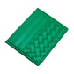 Green Faux Leather Basket Weave Card Holder Wallet boasts a stylish basket weave design. Made from durable materials, it can securely hold multiple cards and cash while keeping a slim profile. Perfect for those looking for a sophisticated and functional accessory.
