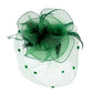 Green Feather Mesh Flower Fascinator Headband, will take your outfit to the next level. Crafted with intricate mesh flowers, this accessory is perfect for adding a touch of elegance to your look. The feather detailing provides a unique texture, making it a piece of statement. Perfect for any occasion or as an exquisite gift.