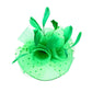 Green Feather Mesh Flower Fascinator Headband, Accentuate your look with this. Crafted with mesh and feathers, this headband brings an elegant touch to any outfit. The unique flower shape gives it a timeless and classic look. Perfect for gifting, any occasion, or everyday wear.