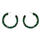 Celebrate the season with these festive tinsel hoop earrings, decorated with miniature ornament accents for a cheerful holiday touch. Lightweight and eye-catching, they’re perfect for adding playful flair to party outfits, winter gatherings, or seasonal celebrations.