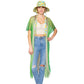 Green Two Tone Lurex Kimono Poncho is a versatile and stylish addition to any wardrobe. Made with a unique Lurex fabric, it adds a touch of shimmer to your outfit. Its kimono design offers a comfortable and flattering fit, making it suitable for any body type. Perfect for adding a pop of color and sparkle to your outfit. 