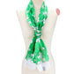 Green-White-6PCS Silk Feel Satin Striped Clover Print Scarves, perfect to accent your outlook with the St. Patrick's day Clover scarves & show your love for the Irish. The luck of the Irish will be with you this year while wearing this clover-themed silk scarf. These cute shamrock scarves are the perfect accessory to finish off.