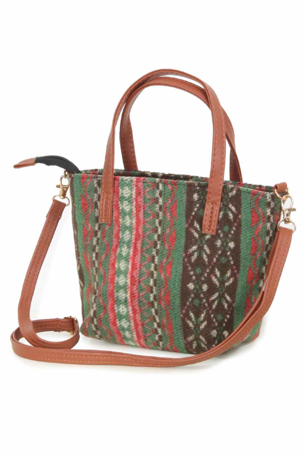Carry your essentials in style with this vibrant Ethnic Print Crossbody Bag. Featuring bold, traditional patterns that celebrate cultural artistry, this versatile bag transitions seamlessly from day to night. The adjustable crossbody strap offers hands-free convenience, while the compact design fits perfectly against your body. Ideal for travel, shopping, or everyday adventures, this statement piece combines functionality with eye-catching flair. Perfect for those who appreciate unique, globally-inspired fa