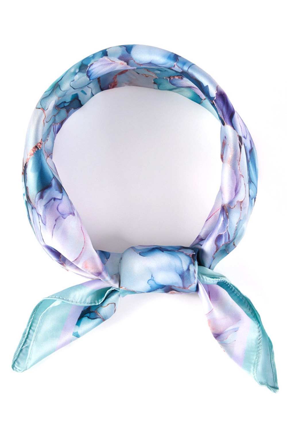 Green Brighten your summer style with this charming floral pattern print bandana scarf. Crafted from lightweight 100% polyester, it's perfect for warm weather wear tie it around your neck, head, or wrist for effortless versatility. The generous 27.5" x 27.5" square cut offers plenty of styling options. Easy to care for and designed for comfort, this scarf is an essential accessory for any season.