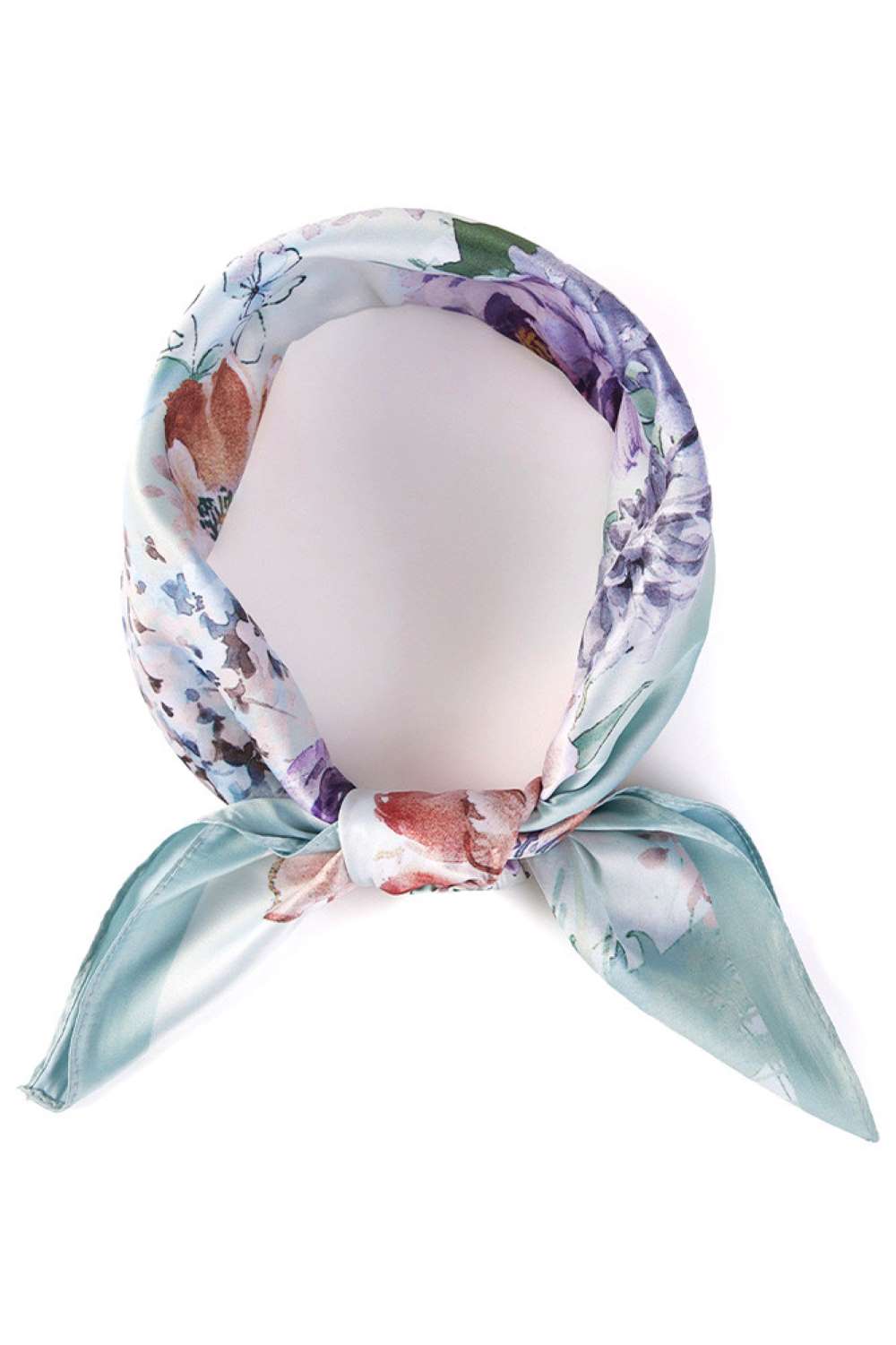 Green Brighten your summer style with this charming floral print bandana scarf. Crafted from lightweight 100% polyester, it's perfect for warm weather wear tie it around your neck, head, or wrist for effortless versatility. The generous 27.5" x 27.5" square cut offers plenty of styling options. Easy to care for and designed for comfort, this scarf is an essential accessory for any season.