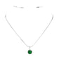Green Stainless Steel CZ Round Pendant Necklace is a stylish and durable accessory. Crafted from high-quality stainless steel, this necklace is resistant to tarnishing and fading. Featuring a sparkling CZ round pendant, it adds a touch of elegance to any outfit. Upgrade your jewelry collection with this timeless piece. 