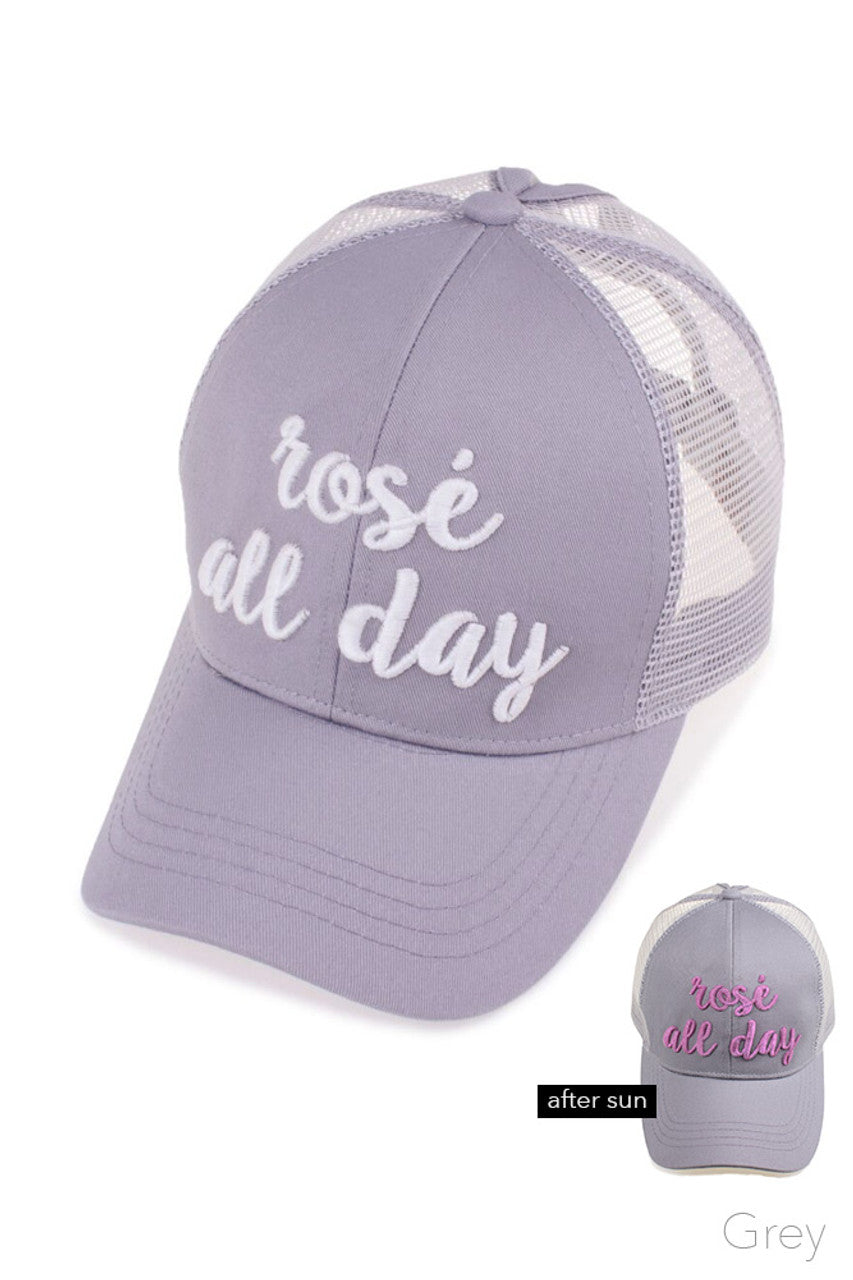 C.C PONY CAP - Heather Dark Gray - Pony Cap